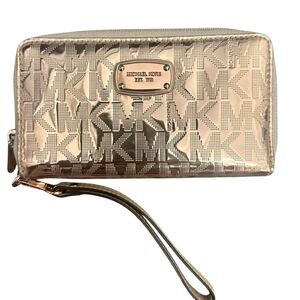 Michael Kors Rose Gold Logo Wallet/ Wristlet